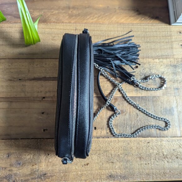 YSL Lou Mini Matelasse Leather Camera Bag Black & Silver Hardware - Picture 5 of 15